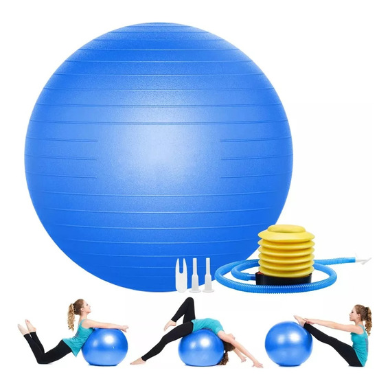 Pelota De Yoga/fitness/pilates/ejercicio 55cm Incluye Bomba