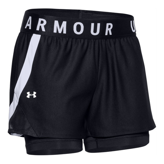 Shorts Under Armour Play Up 2-in-1 Negro Mujer