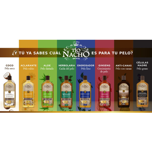  Tío Nacho Shampoo Ultrahidratante Coco 950 ML