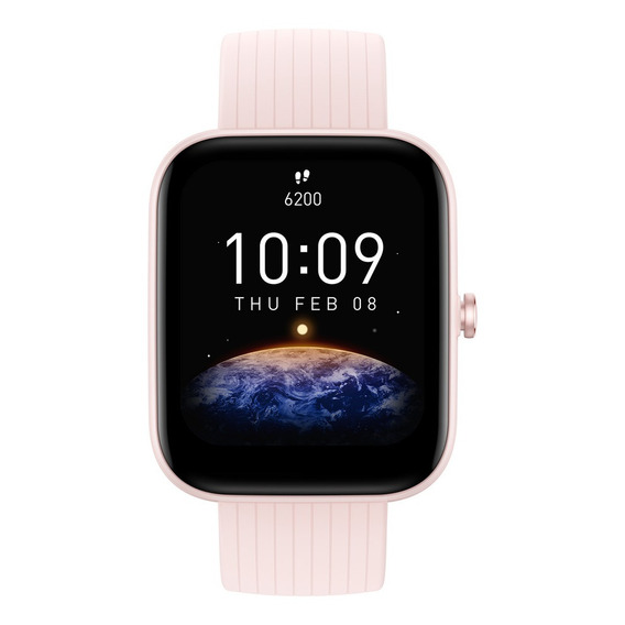 Smartwatch Amazfit Bip 3 Pro 1.69" caja de  plástico  rosa, malla  pink de  silicona