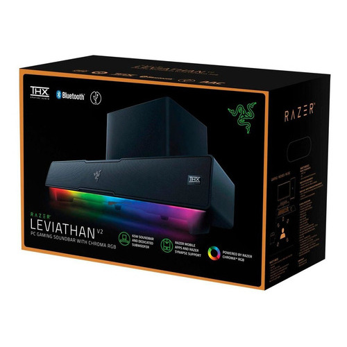 Parlante Gamer Razer Leviathan V2 Sound Bar Bt Chroma Black Color Negro