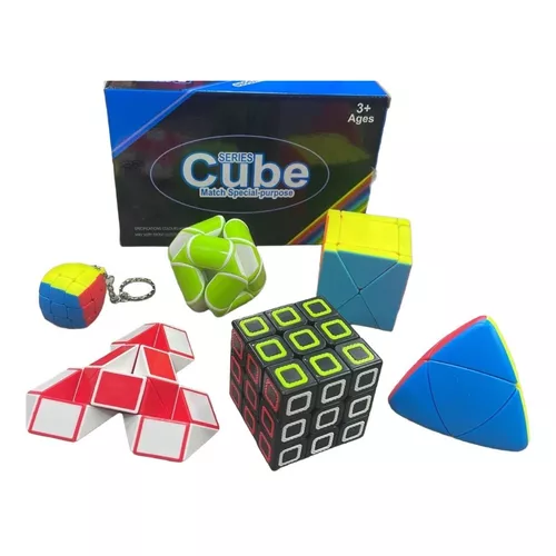 Kit Com 6 Modelos Cubo Magico Diferentes Series Cube Match Special- Cubo  Magico para Iniciante e Profissional