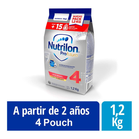 Leche Nutrilon 4 En Polvo Profutura Pouch 4 Un X 1,2 Kg