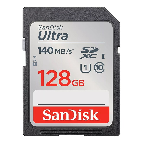 Tarjeta Sdxc Sandisk UHS-i Ultra de 128 GB, 140 MB/s