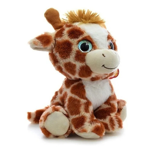 Peluche Animal Jirafa Sentada Ojos Brillo 27 Cm Phi Phi Toys