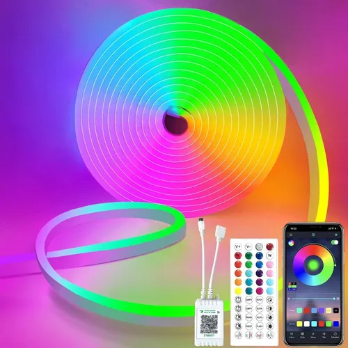 Tira Led Neon Rgb Bluetooth 5m Luces Led Cuarto Flexible [u] | Cuotas sin  interés