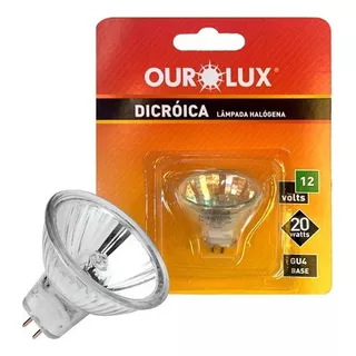 Kit Com 2 Lâmpada Mini Dicróica Halógena 30º 20w 12v Mr11 Cor Da Luz Branco-quente