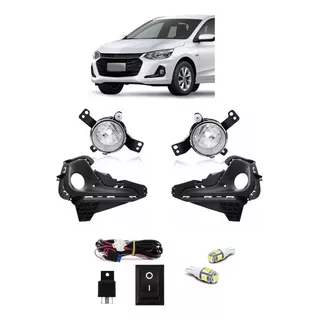 Kit Farol Milha Onix Hatch Sedan Plus Lt 2020 2022 + Brinde