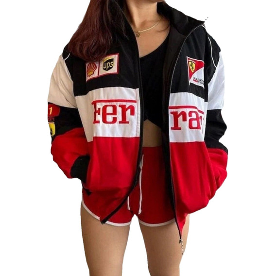 Chaqueta Racing Moto Retro Ferrari Team Otoño