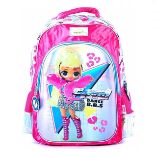 Mochila Lol Omg 3d Espalda 17 Color Fucsia