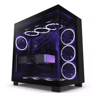 Gabinete Gamer Nzxt H9 Flow Preto Vidro Temperado Mid Tower