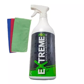 Lava Seco E Cristaliza 1 Extreme Pro 1l + 3 Panos Microfibra