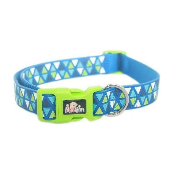 Collar Triángulo Azul Talla S Perro Mascan