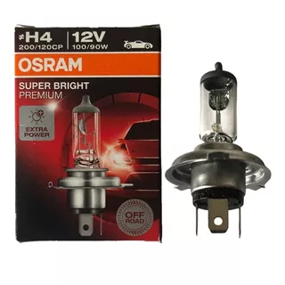 Lámpara Osram H4 Auto Alta Y Baja 12v 100/90w P43t Mas Luz
