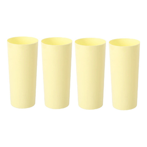 Vaso Trago Largo X 20 Pastel Perlado Colores Cotillon Fiesta Color Pastel Amarillo