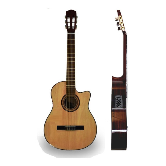 Guitarra Electroacustica Erasmo Falcon Con Corte Eq 4 Bandas