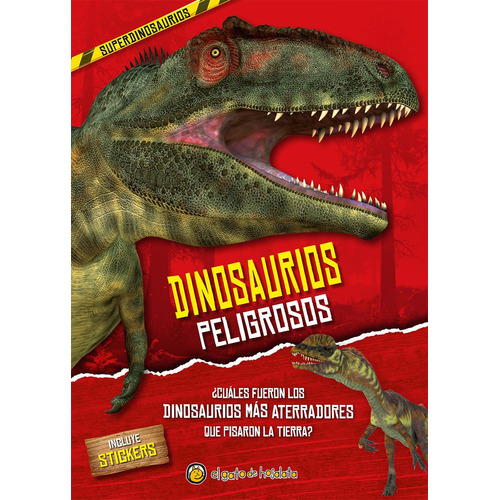 Libro Infantil Dinosaurios Peligrosos Con Stickers