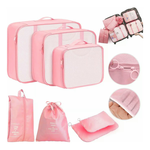 Set De Bolsas Organizadoras Para Maletas, 7 Piezas