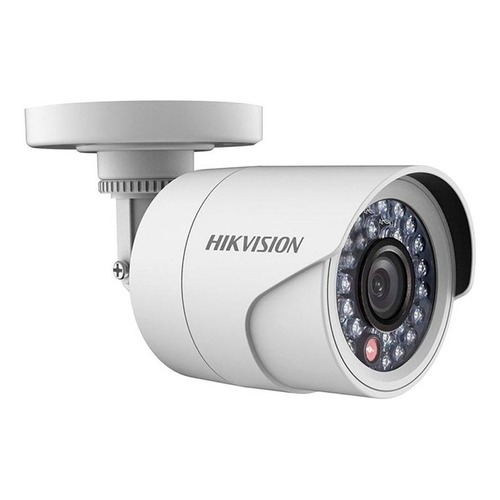 Cámara de seguridad Hikvision DS-2CE16C0T-IRPF(2.8mm) Turbo HD con resolución de 1MP visión nocturna incluida blanca