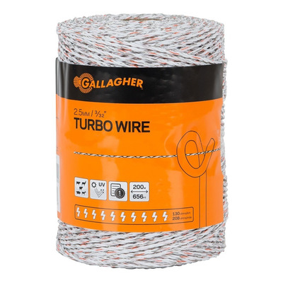 Cable Turbo Cerco Eléctrico Gallagher 2,5mm 400m