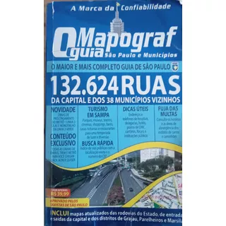 Livro, O Mapograf, Guia São Paulo E Municipios, Mapograf