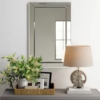 Espelho De Banheiro Pequeno Slim Life - A 60 X L 90 Cor Da Moldura Espelho Prata