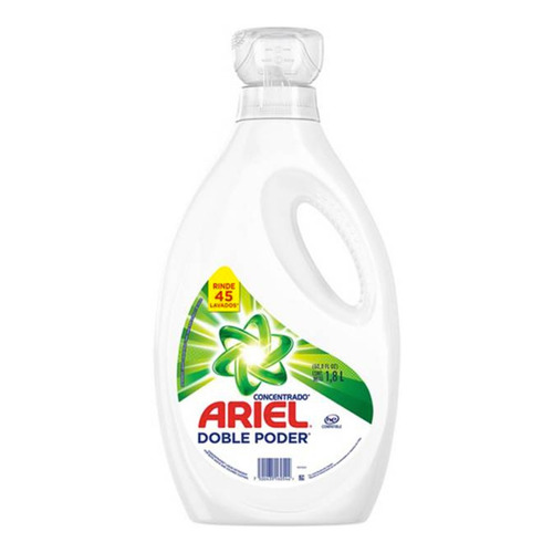 Detergente Líquido Ariel Concentrado Doble Poder 1.8l