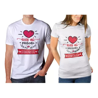 Camisetas Estampadas Parejas,combo X2 , Demostrar Amor 05