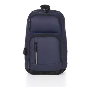 Bolsa Bag Pequena Masculino Couro Tiracolo Transversal Ombro Cor Azul