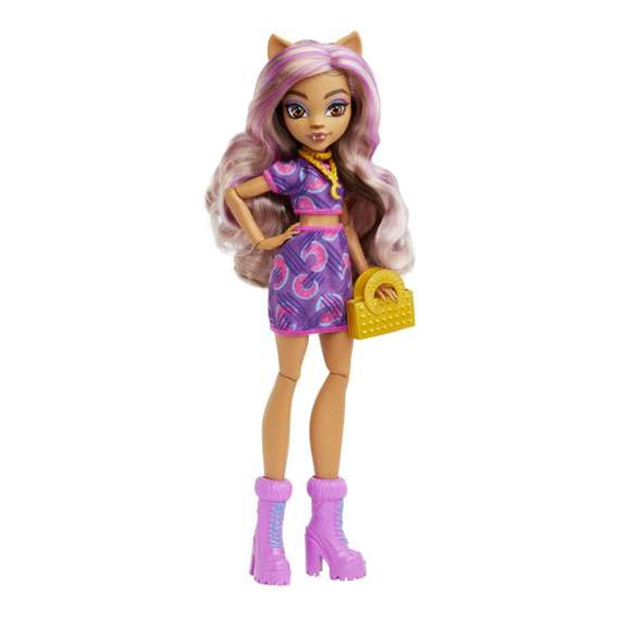 Monster High Muñeca Clawdeen Articulada Con Accesorios 