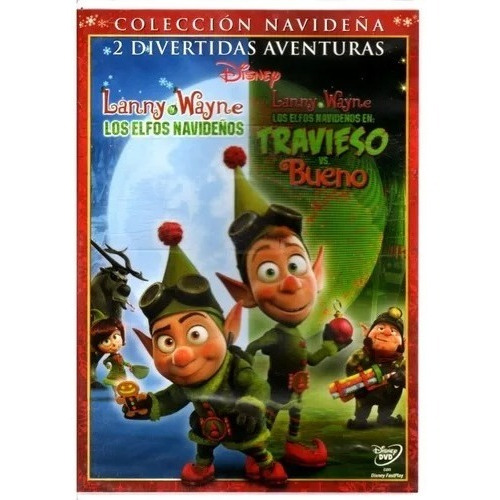 Lanny Y Wayne Los Elfos Navideños+travieso Bueno Dvd Disney