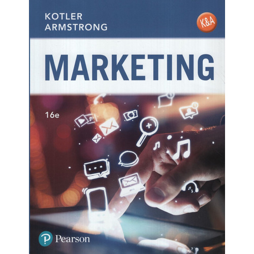 Marketing (16A.Edicion), de Kotler. Editorial Pearson, tapa blanda en español, 2016