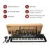 Organo Teclado Musical 61 Teclas Microfono 200 Tonos Ritmos IMBACK ITM008 Color Negro