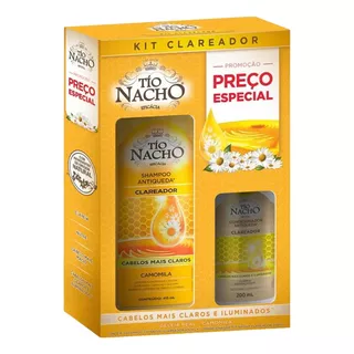 Kit Tio Nacho Clareador Shampoo 415ml + Cond 200ml