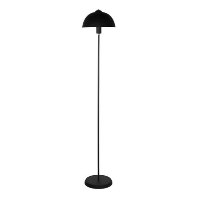 Lámpara De Pié Moderna Pantalla 28cm Apto Led E27 Linea Geo Negro