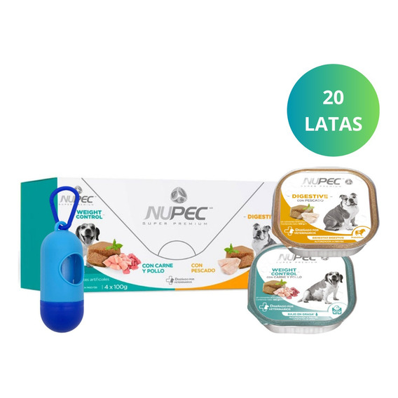 Pack 20 Latas Nupec 10 Control Peso Y 10 Digestive + Regalo