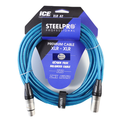 Cable Xlr 10m Balanceado Steelpro Xlr-az-10m Plug-jack Prof