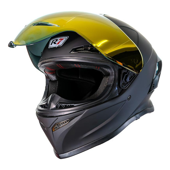 Casco Para Moto R7 Racing R7-109 Negro Mate Certificado Dot 