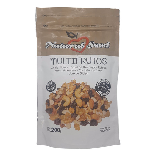 Mix frutos secos multifrutos Natural Seed sin tacc 200g