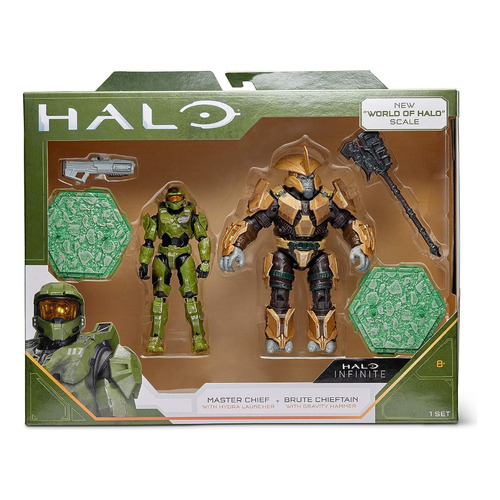 Figura Pack Master Chief Vs Brute Halo Infinite Wicked Toys