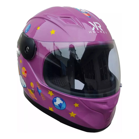 Casco Cerrado Infantil Mermaid Rosa