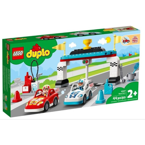 Set De Construcción Mi Ciudad Lego Duplo Autos De Carreras (10947) - 44 Piezas En Caja