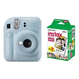 Cámara Instantánea Fujifilm Instax Kit Mini 12 + 10 Fotos Pastel Blue