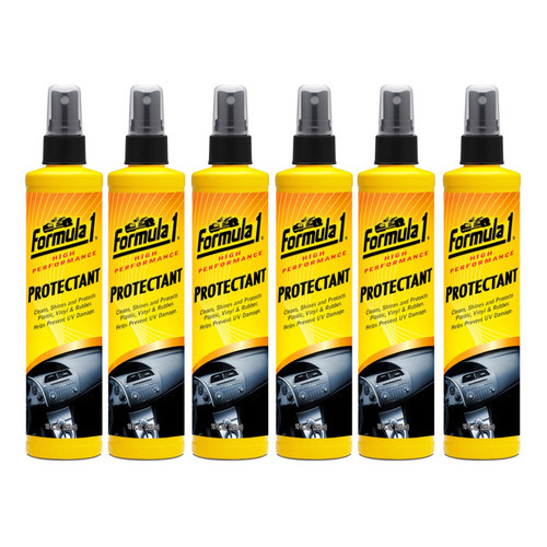 Kit De 6 Protectant Tableros Plasticos Formula 1 10 Oz. Color Blanco