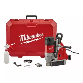 Taladro De Base Magnetica 1200w 41mm Milwaukee 4274-59a Color Rojo