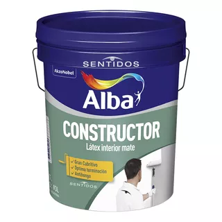 Alba Latex Interior Blanco 10lts Constructor Mate