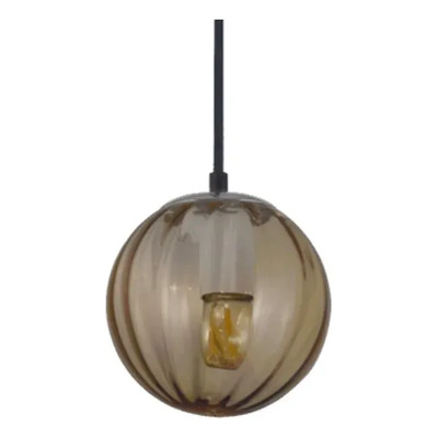 Colgante Gaia Gris E27 Ø150mm Vidrio Gris