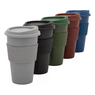 10 Vasos Térmico Tipo Starbuck Mug 300 Ml Tapa Faja Souvenir