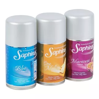 Fragancias Saphirus Pack 3 Unidades Repuestos Aromatizador