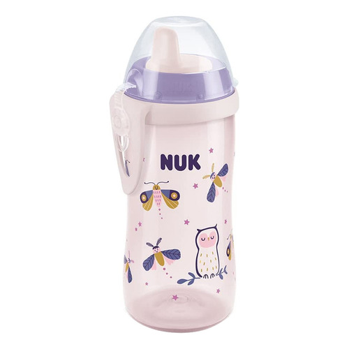 Vaso infantil a prueba de fugas que brilla en la oscuridad Kiddy Cup Nuk Color Pink